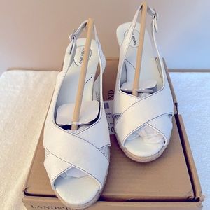 Lands End Canvas Sandal Wedge